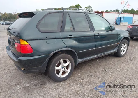 2002 BMW X5 3.0I z USA, uszkodzony, nr VIN 5UXFA53522LV71324